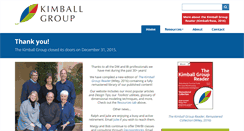 Desktop Screenshot of kimballgroup.com