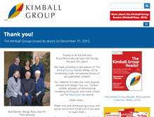Tablet Screenshot of kimballgroup.com